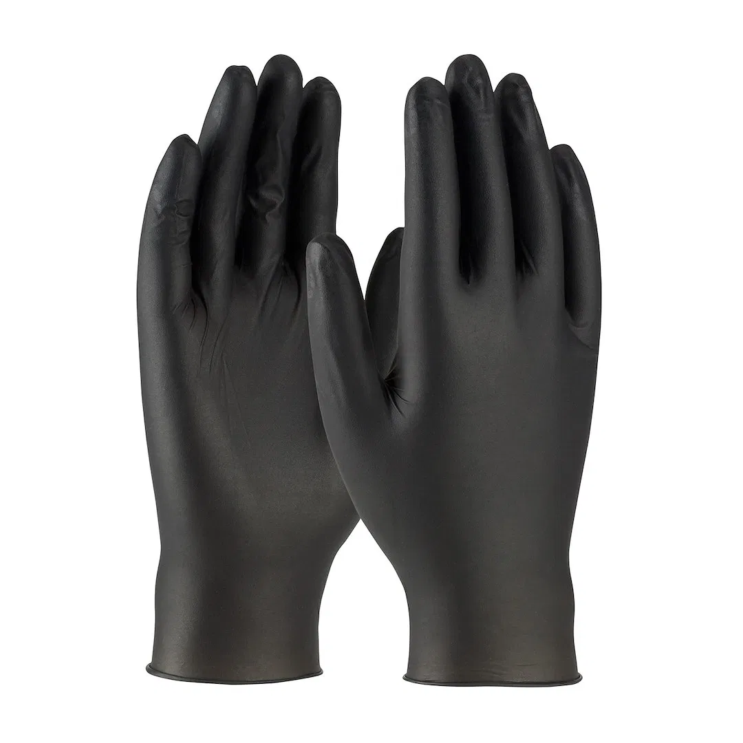 63-632PF/L – PROTECTIVE I Gloves, Work Large Black Nitrile Pack Of 10